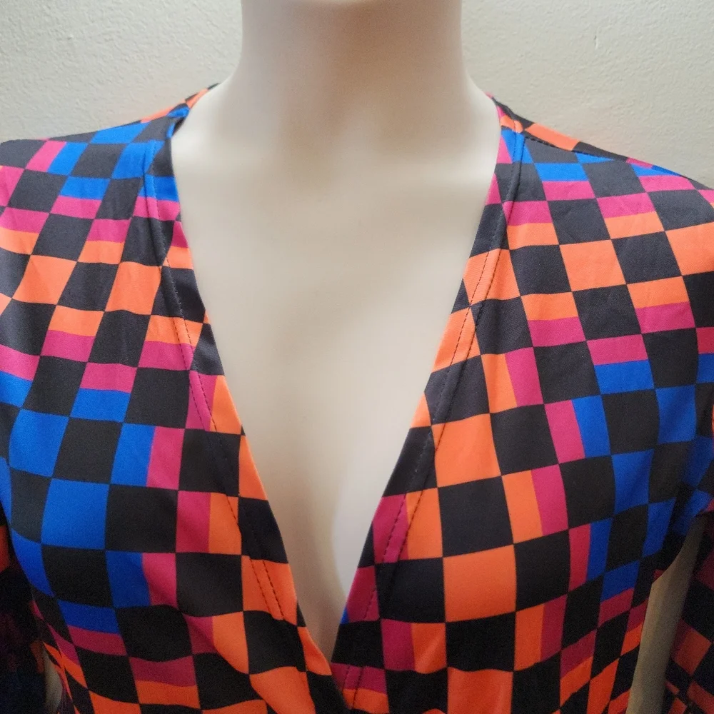 Checkers Multi-Color Dress - Picture 6 of 9